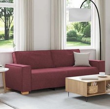 3 Seater Large Wine Red Modern