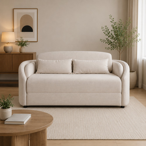 Snooz seater sofa bed - sofa, linen