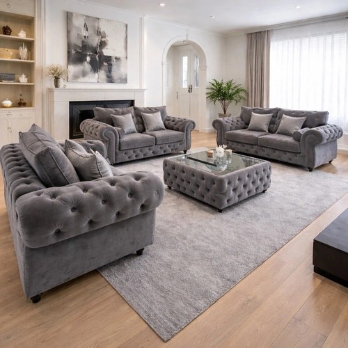 Chesterfield sofa set - chesterfield, 3+2+1