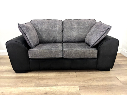 Sofa seater black - black, faux