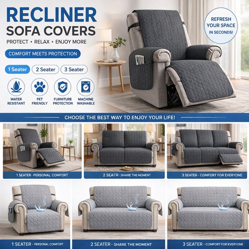 Recliner chair couch cover - recliner,