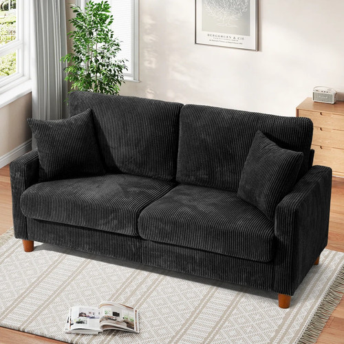 Seater corduroy sofa - seater, sofa.